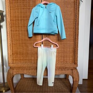 Nike Kids Aqua Hoodie and Gradient Leggings
